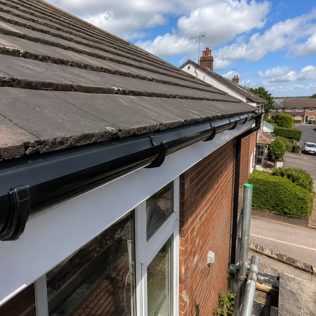 New black fascias, soffits and guttering